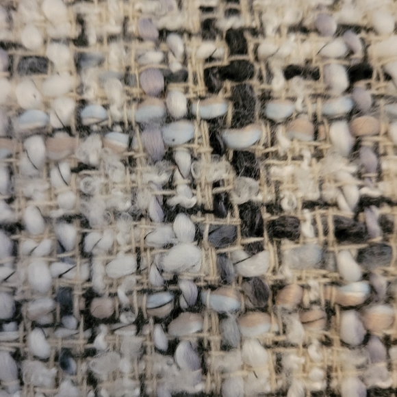 Anne Fontaine Jacket Tweed Fringe Glam Ruffle Cuff Sunny Afghan - Picture 8 of 16